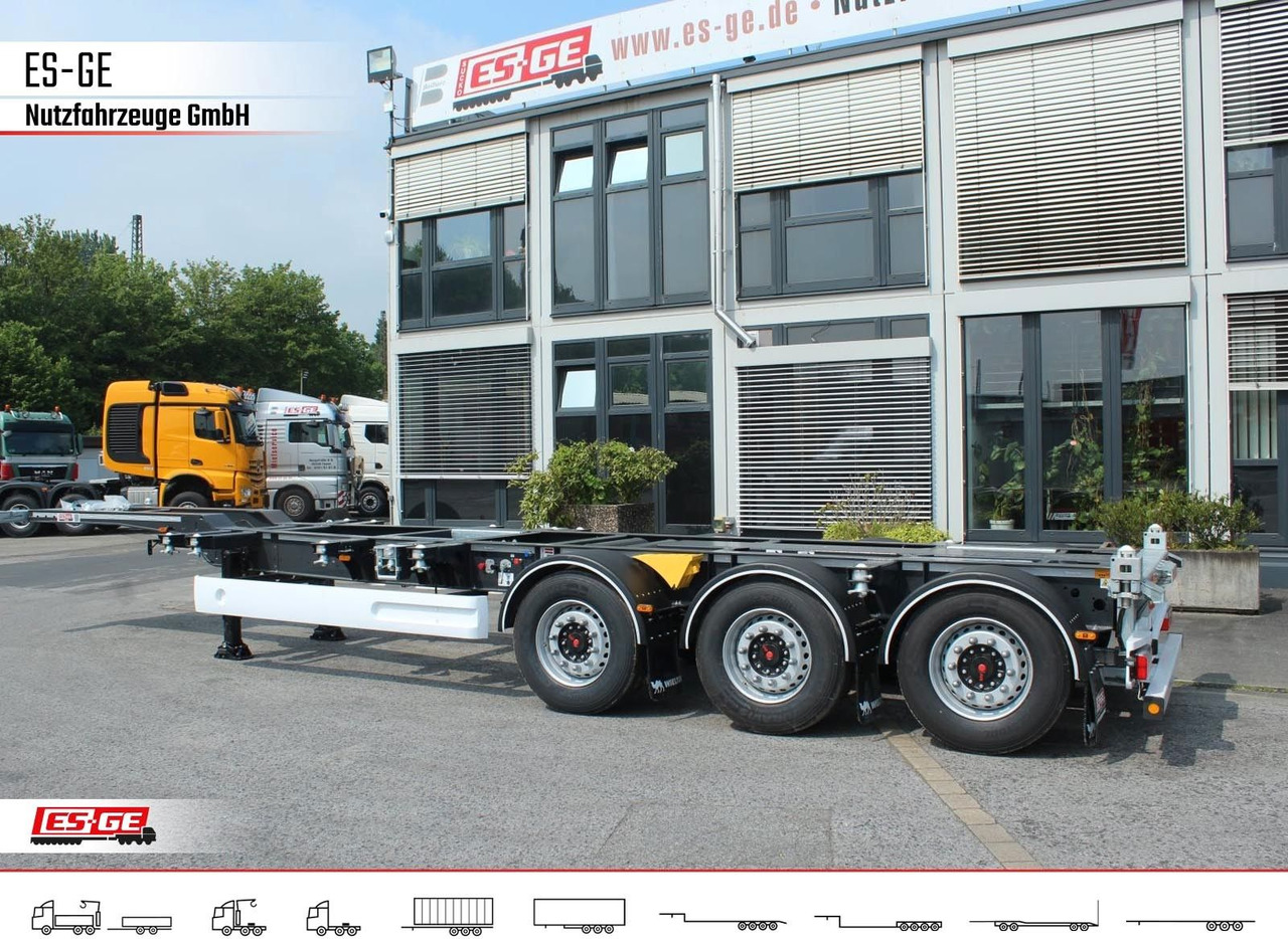 Wielton 3-Achs-Containerchassis - multifunktional - Semi-reboque transportador de contêineres/ Caixa móvel: foto 1 Wielton 3-Achs-Containerchassis - multifunktional - Semi-reboque transportador de contêineres/ Caixa móvel: foto 1