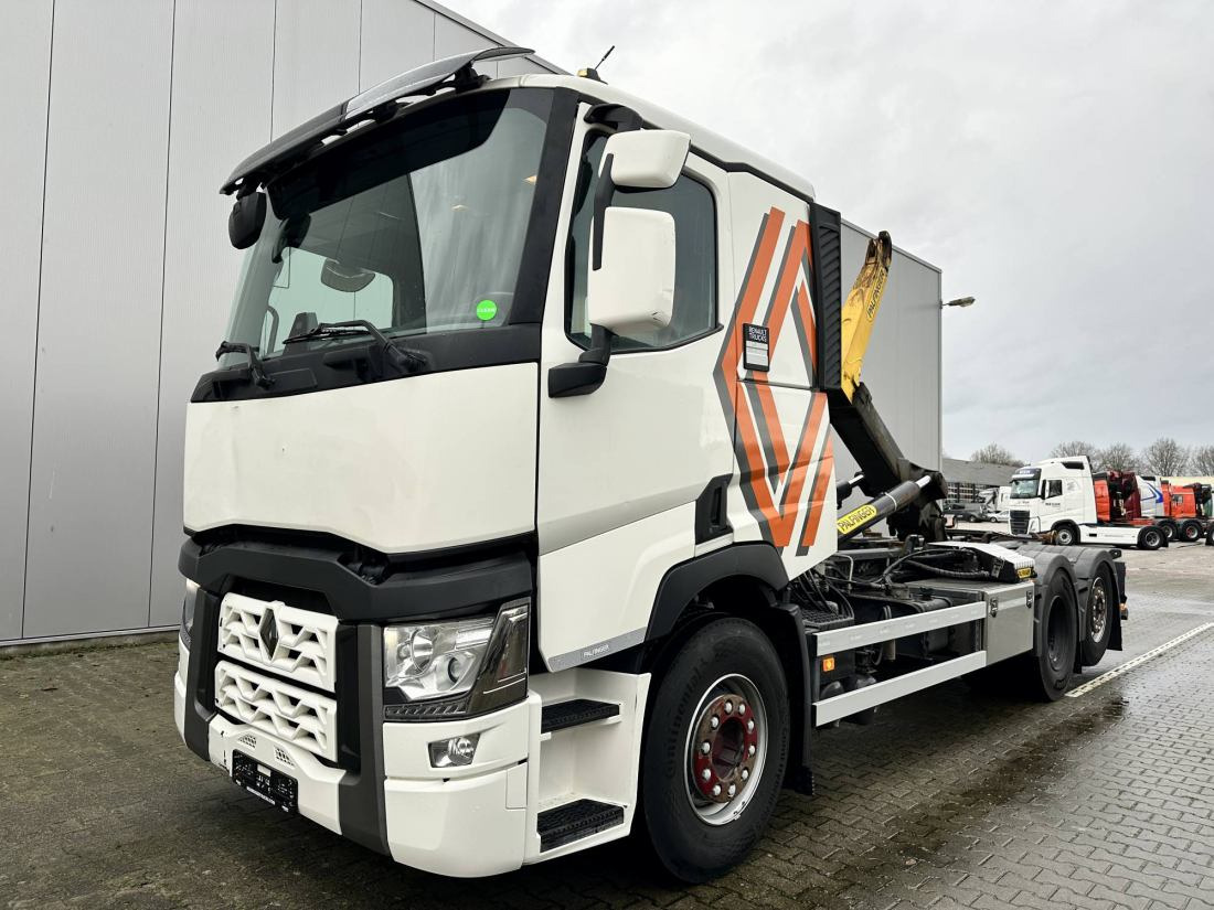 Renault T460 6x2 - 20ton Palfinger hooklift - Camião transportador de contêineres/ Caixa móvel: foto 1 Renault T460 6x2 - 20ton Palfinger hooklift - Camião transportador de contêineres/ Caixa móvel: foto 1