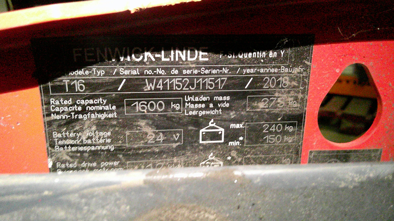 LINDE T16 - Porta-palete: foto 2 LINDE T16 - Porta-palete: foto 2