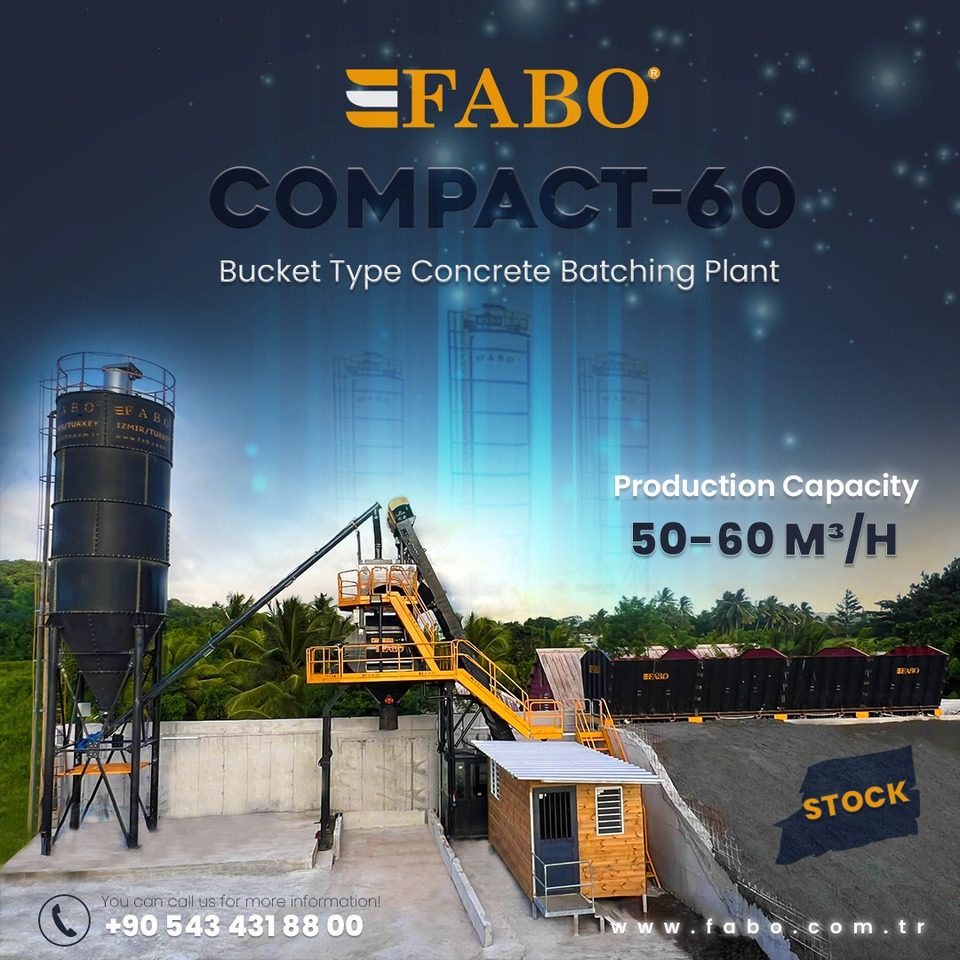 FABO compact concrete plant - Usina de concreto: foto 1 FABO compact concrete plant - Usina de concreto: foto 1