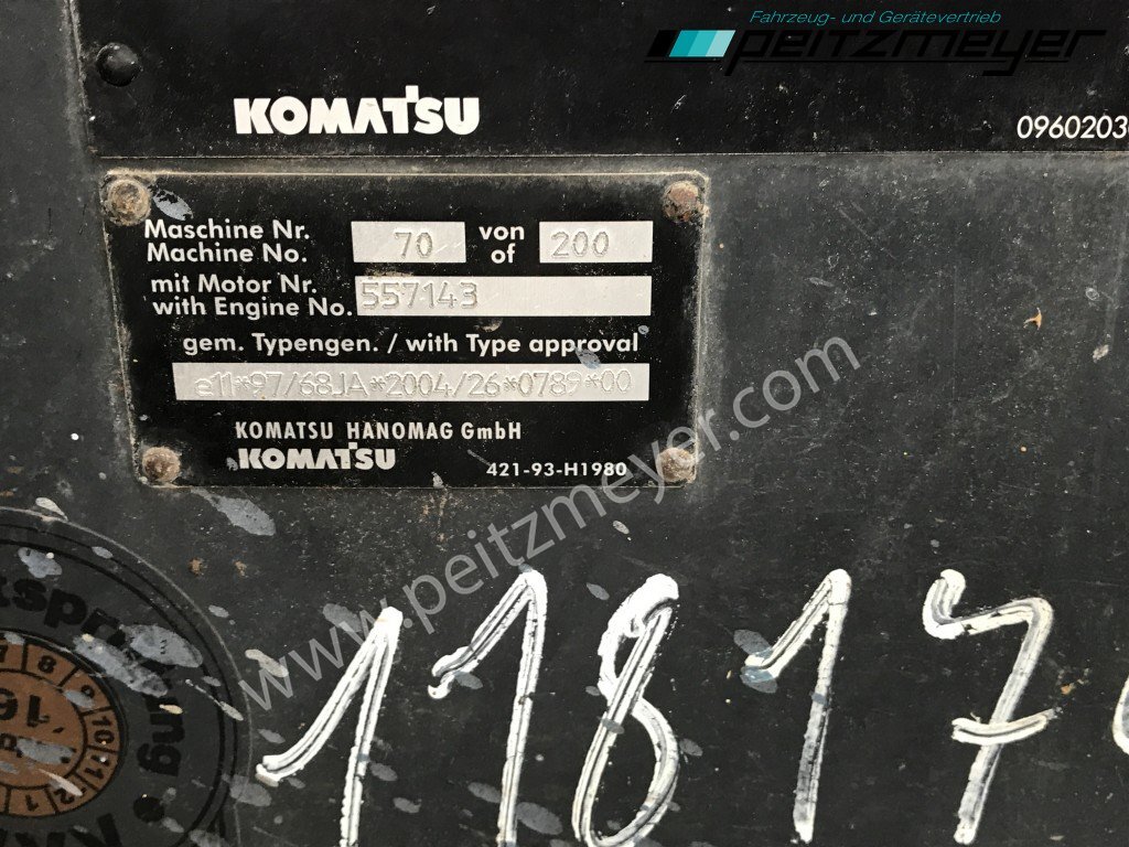 Pá carregadora de rodas Komatsu RADLADER WA 80-6 Palettengabel und Standardschaufel: foto 16