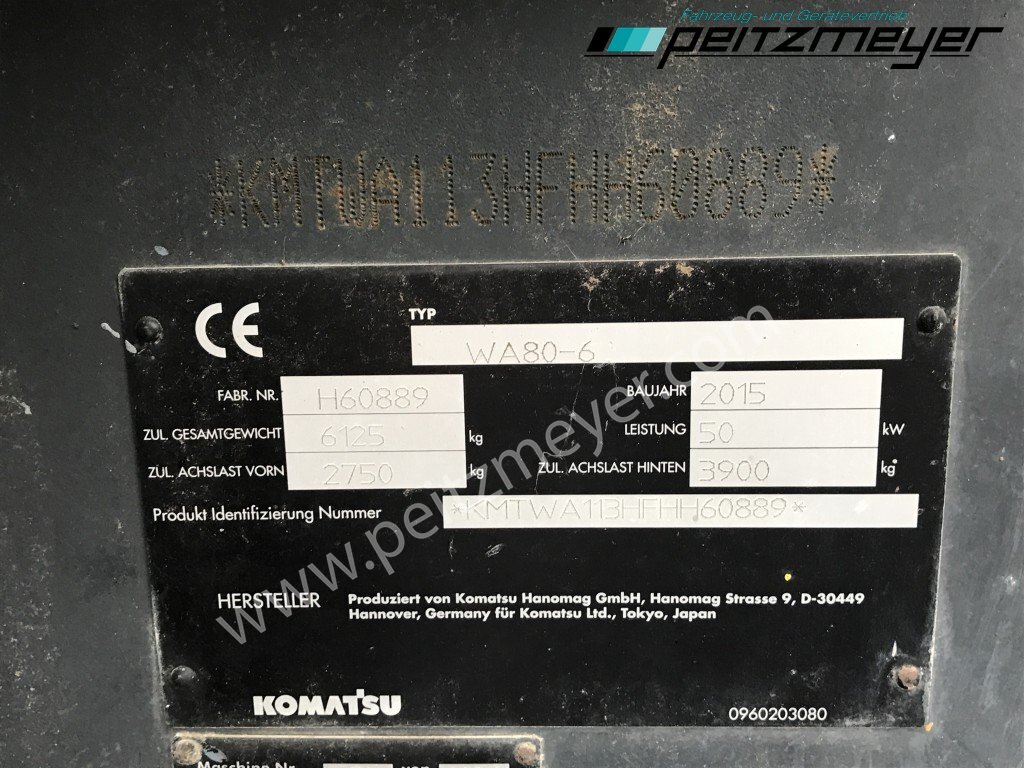 Pá carregadora de rodas Komatsu RADLADER WA 80-6 Palettengabel und Standardschaufel: foto 20