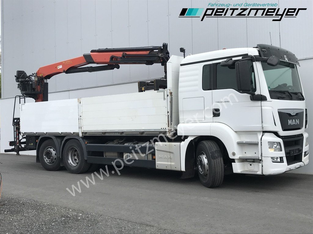 MAN TGS 26.440 FL 6x2 Palfinger PK 21001 L Steinzange, EU 6, Lenkachse - Camião de caixa aberta/ Plataforma, Camião grua: foto 2 MAN TGS 26.440 FL 6x2 Palfinger PK 21001 L Steinzange, EU 6, Lenkachse - Camião de caixa aberta/ Plataforma, Camião grua: foto 2