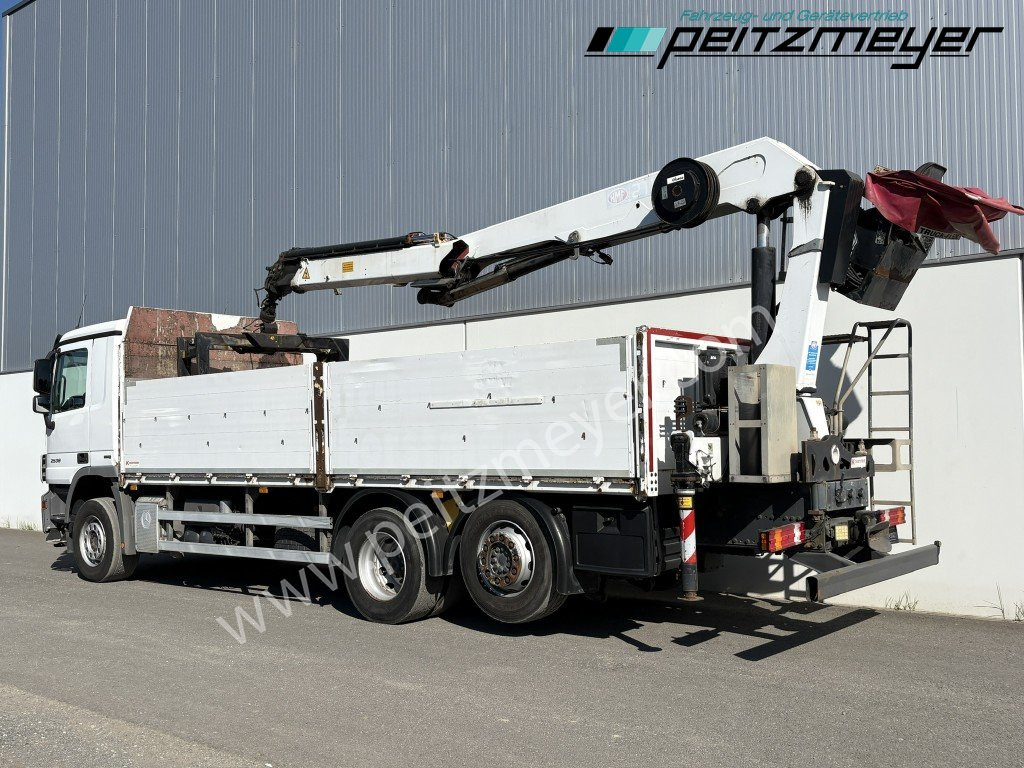 MERCEDES-BENZ Actros 2536 LL Pritsche HMF Heckkran m. Zange Baustoff - Camião de caixa aberta/ Plataforma, Camião grua: foto 3 MERCEDES-BENZ Actros 2536 LL Pritsche HMF Heckkran m. Zange Baustoff - Camião de caixa aberta/ Plataforma, Camião grua: foto 3
