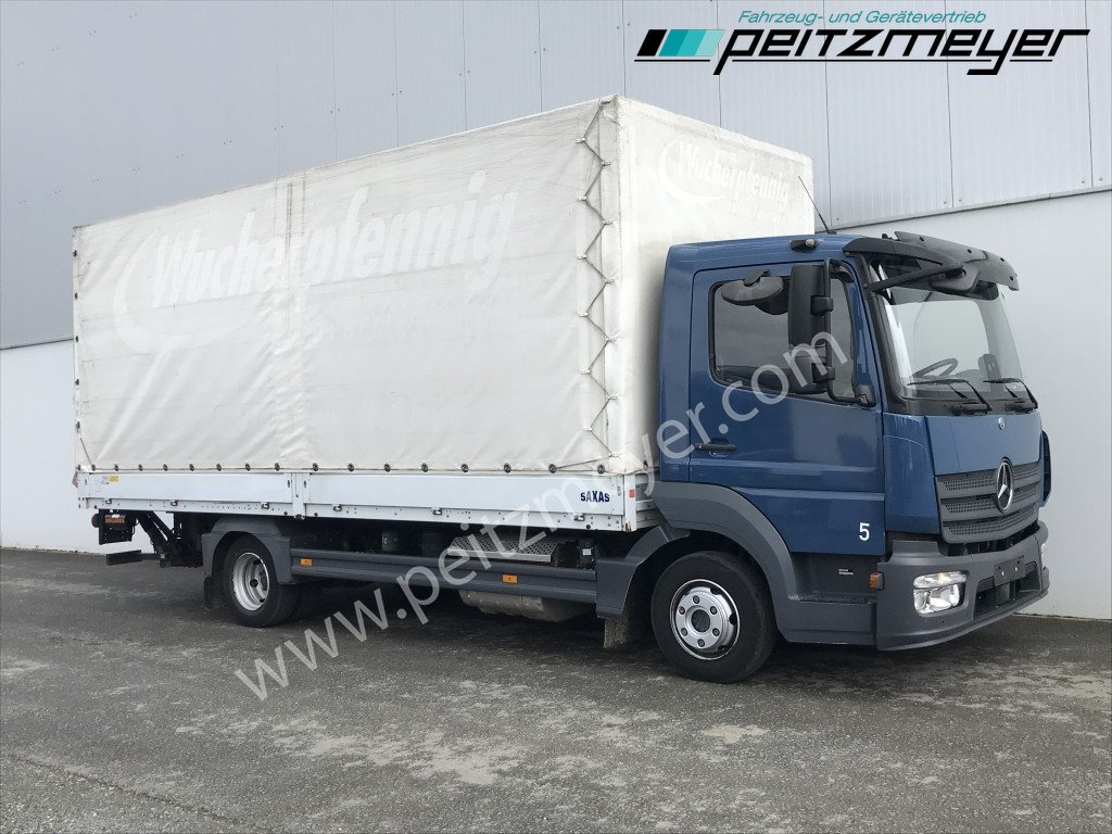MERCEDES-BENZ Atego 818 L Pritsche+LBW, Klima, 2 x AHK - Camião de lona: foto 2 MERCEDES-BENZ Atego 818 L Pritsche+LBW, Klima, 2 x AHK - Camião de lona: foto 2