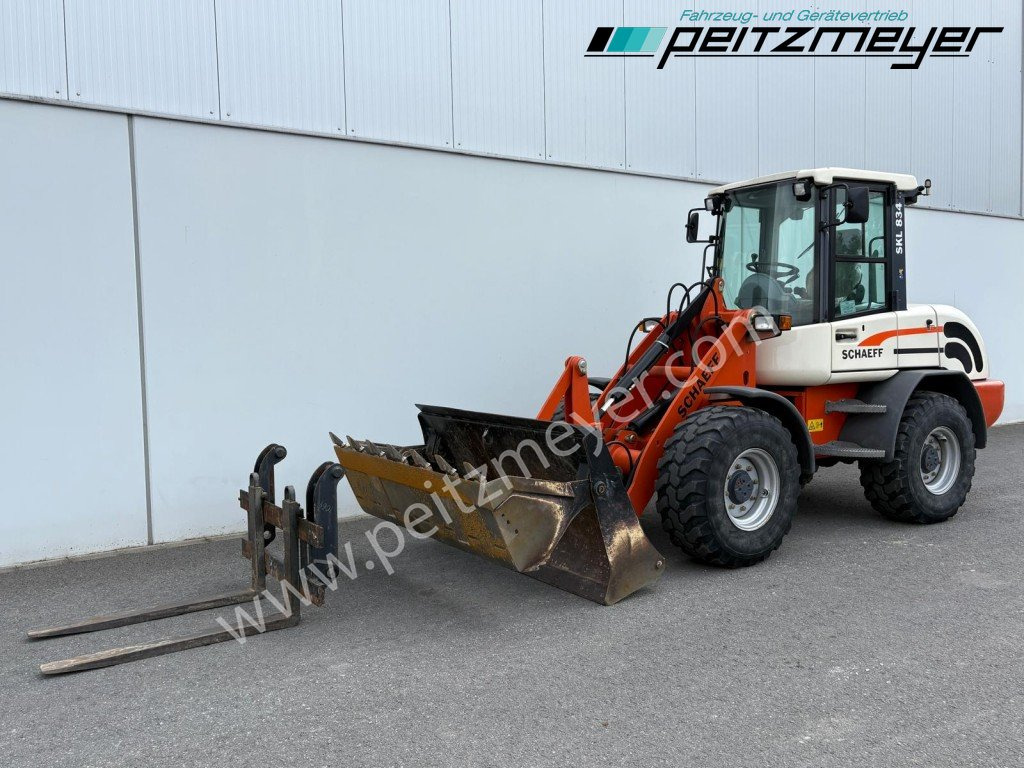 SCHAEFF RADLADER SKL 834 Palettengabel + Klappschaufel - Pá carregadora de rodas: foto 1 SCHAEFF RADLADER SKL 834 Palettengabel + Klappschaufel - Pá carregadora de rodas: foto 1