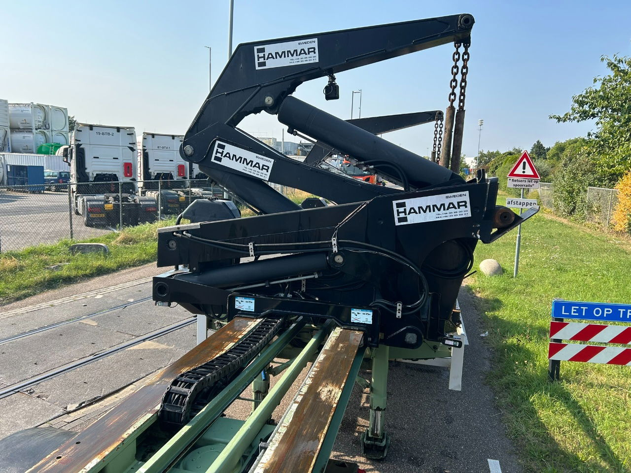 Semi-reboque transportador de contêineres/ Caixa móvel Hammar 195 HC / 20 ft, 2 x 20 ft 40 ft HC, power pack Diesel, Wireless controller 2 x, telescopic chassis: foto 8