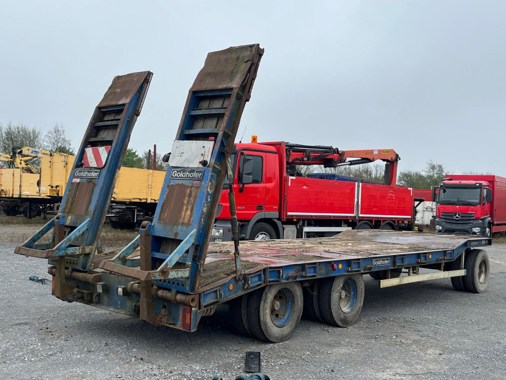 GOLDHOFER Tieflader TU 3-24 80 Tiefladeranhänger Rampen - Reboque baixa: foto 4 GOLDHOFER Tieflader TU 3-24 80 Tiefladeranhänger Rampen - Reboque baixa: foto 4