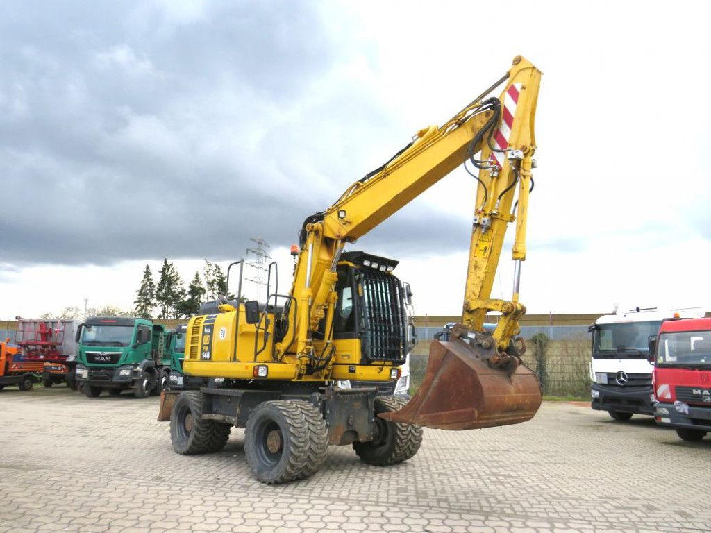 Komatsu Mobilbagger PW 148 - 8 Bagger 6.824h Deutsch top - Escavadeira de rodas: foto 2 Komatsu Mobilbagger PW 148 - 8 Bagger 6.824h Deutsch top - Escavadeira de rodas: foto 2