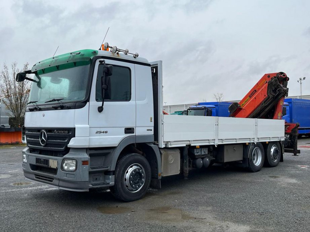 Camião de caixa aberta/ Plataforma, Camião grua MERCEDES-BENZ Actros 2546 L 6x2  Pritsche Heckkran Palfinger PK 44.002+Winde: foto 8