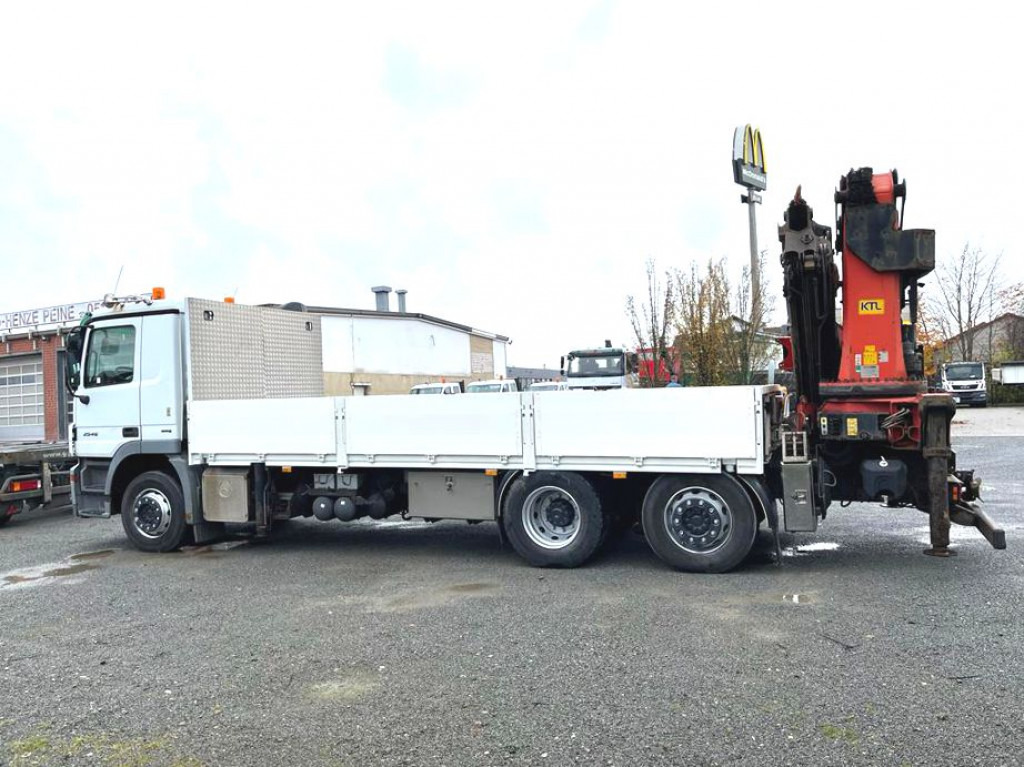 Camião de caixa aberta/ Plataforma, Camião grua MERCEDES-BENZ Actros 2546 L 6x2  Pritsche Heckkran Palfinger PK 44.002+Winde: foto 9
