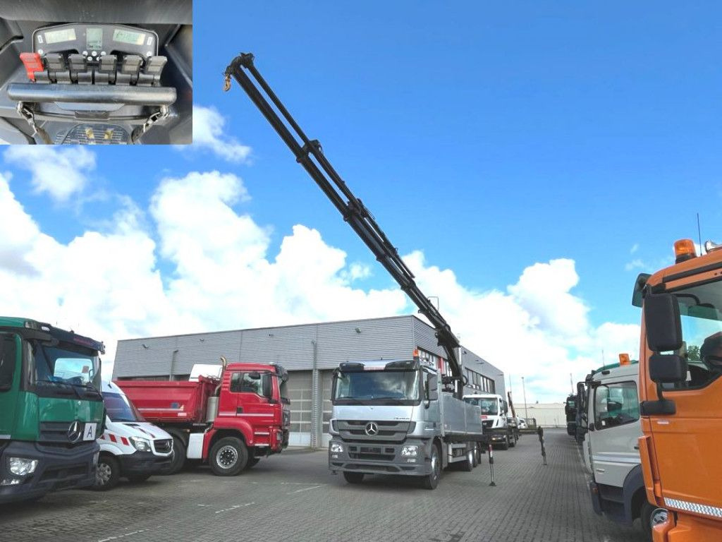Mercedes-Benz Actros 2546 L 6x2 Pritsche Heckkran Hiab 288 6x - Camião de caixa aberta/ Plataforma, Camião grua: foto 1 Mercedes-Benz Actros 2546 L 6x2 Pritsche Heckkran Hiab 288 6x - Camião de caixa aberta/ Plataforma, Camião grua: foto 1