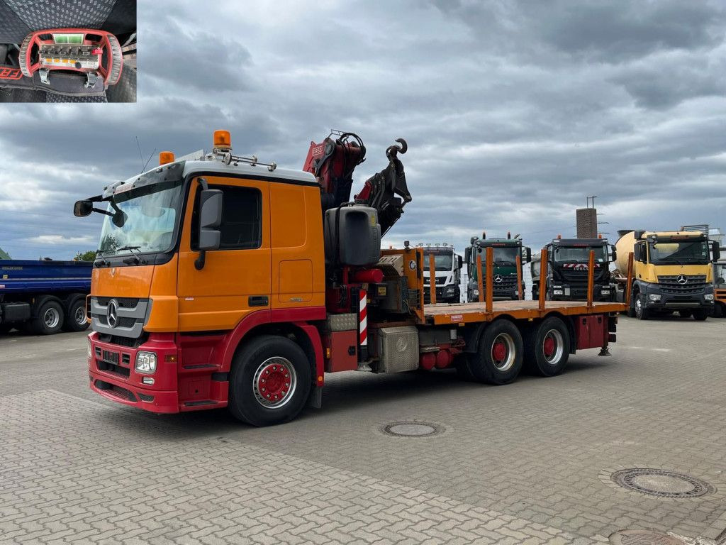 Mercedes-Benz Actros 2646 L 6x4 Pritsche Kran Fassi 450 45m/t Mercedes-Benz Actros 2646 L 6x4 Pritsche Kran Fassi 450 45m/t - Camião grua, Camião de caixa aberta/ Plataforma: foto 3 Mercedes-Benz Actros 2646 L 6x4 Pritsche Kran Fassi 450 45m/t Mercedes-Benz Actros 2646 L 6x4 Pritsche Kran Fassi 450 45m/t - Camião grua, Camião de caixa aberta/ Plataforma: foto 3