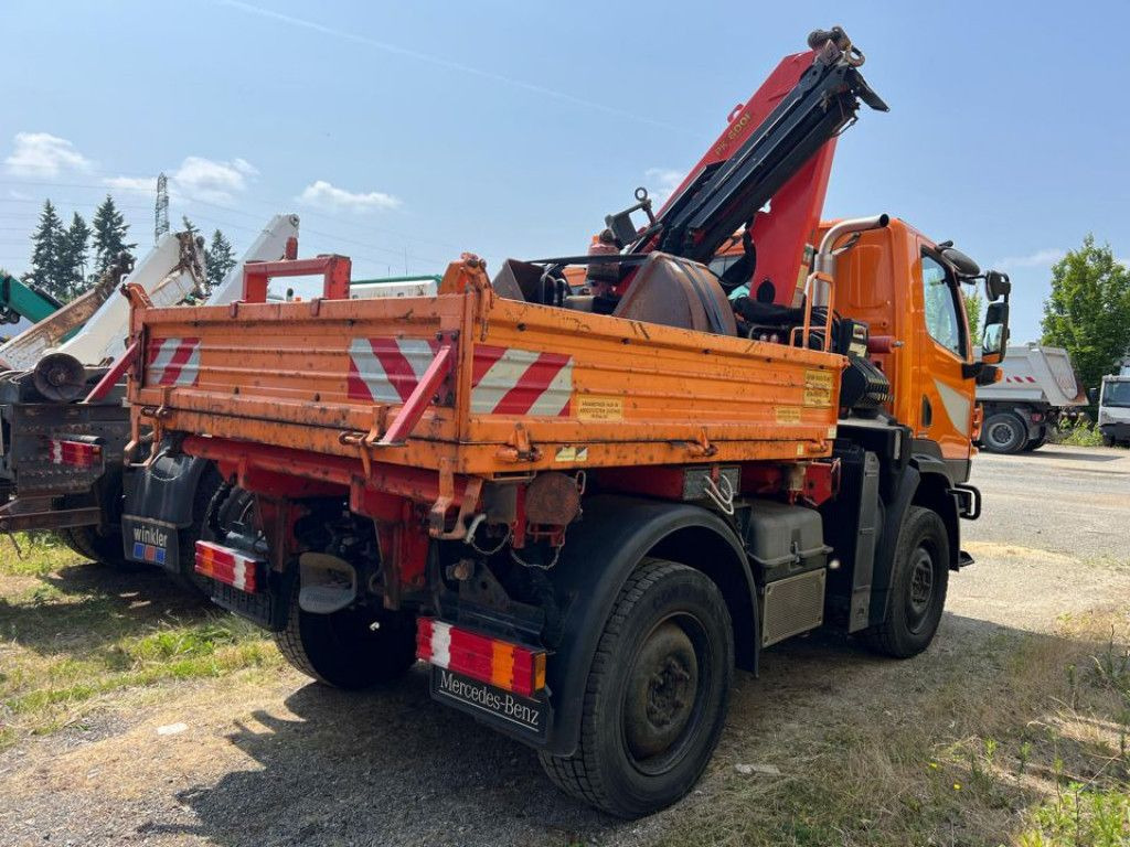 Mercedes-Benz Unimog U20 2-Achs Allradkipper Kran Palfinger Kr - Camião basculante, Camião grua: foto 4 Mercedes-Benz Unimog U20 2-Achs Allradkipper Kran Palfinger Kr - Camião basculante, Camião grua: foto 4