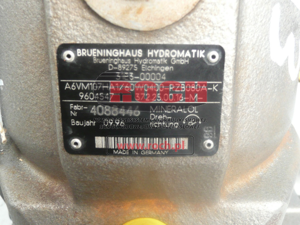 BRUENINGHAUS HYDROMATIK A6VM107HA1/60W0400-PZB080A-K 9604547 372.25.00.16-M- 31E3-00004 + 536845 MHB25FNPA20/BO20T20V11-047 350 BAR - Motor hidráulico: foto 2 BRUENINGHAUS HYDROMATIK A6VM107HA1/60W0400-PZB080A-K 9604547 372.25.00.16-M- 31E3-00004 + 536845 MHB25FNPA20/BO20T20V11-047 350 BAR - Motor hidráulico: foto 2