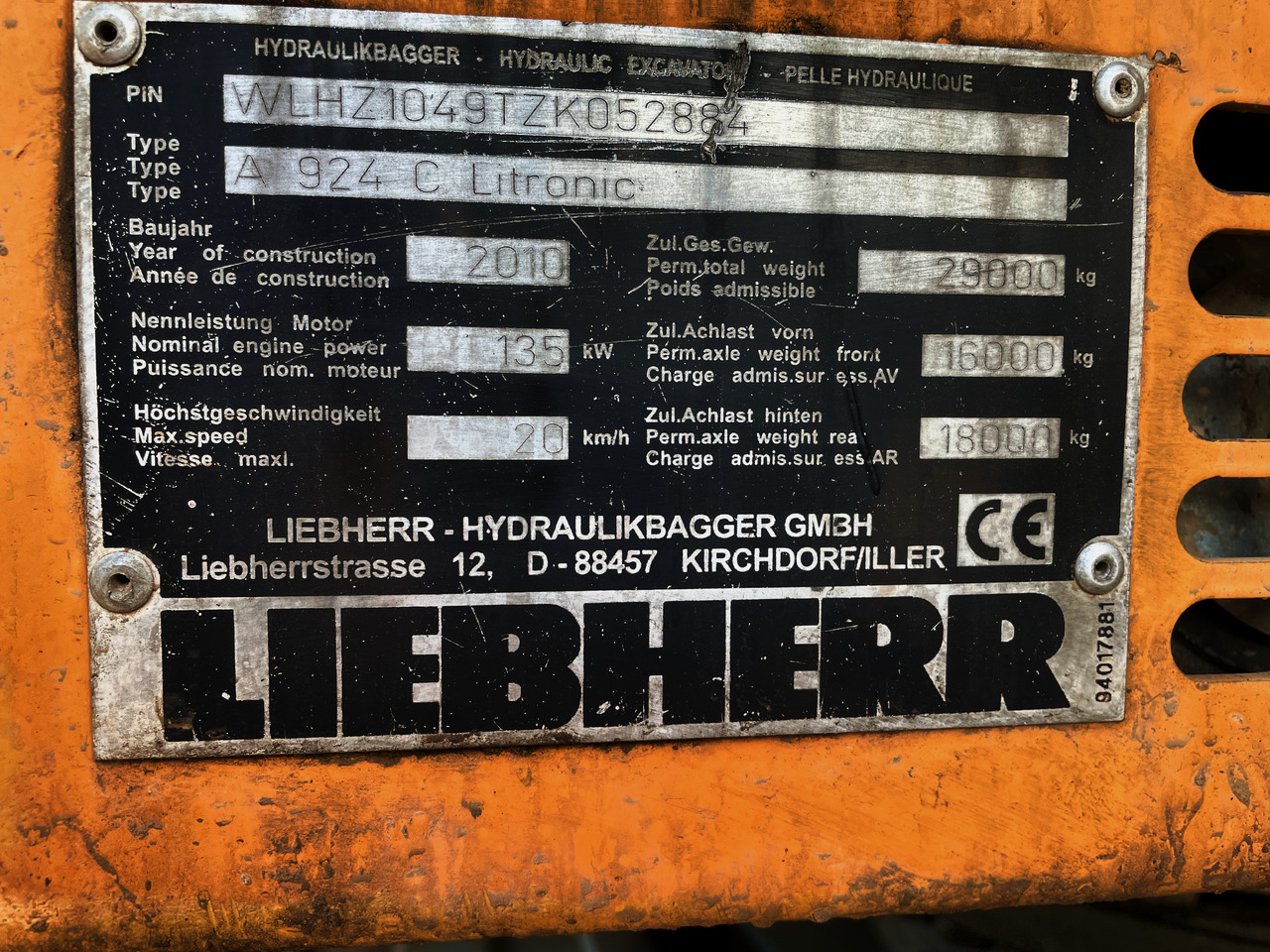 Máquina de construção LIEBHERR A924C LITRONIC: foto 6