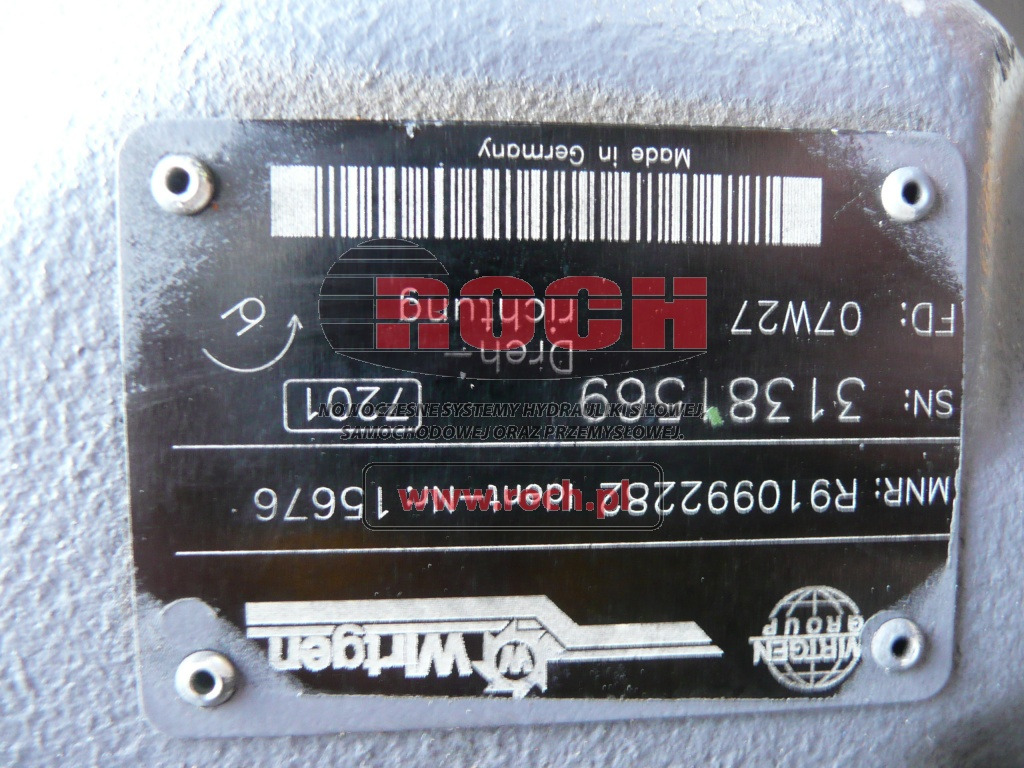 WIRTGEN 15676 - Bomba hidráulica: foto 2 WIRTGEN 15676 - Bomba hidráulica: foto 2