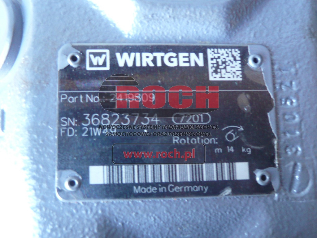 WIRTGEN 2419809 - Bomba hidráulica: foto 2 WIRTGEN 2419809 - Bomba hidráulica: foto 2