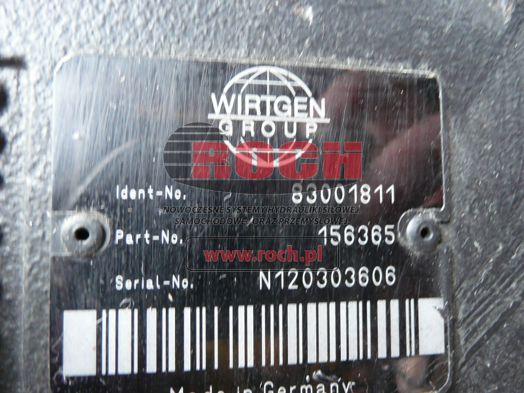 WIRTGEN 83001811 156365 - Bomba hidráulica: foto 2 WIRTGEN 83001811 156365 - Bomba hidráulica: foto 2