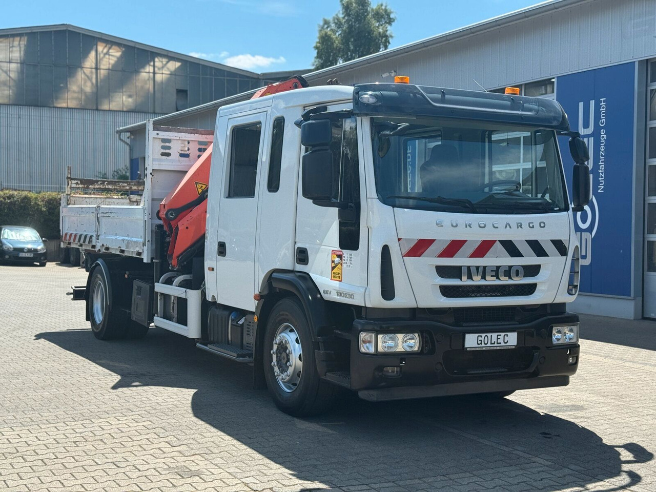 Iveco ML180E 4x2 DOKA Euro 5 Kipper Kran PK16001K-B - Camião grua: foto 1 Iveco ML180E 4x2 DOKA Euro 5 Kipper Kran PK16001K-B - Camião grua: foto 1