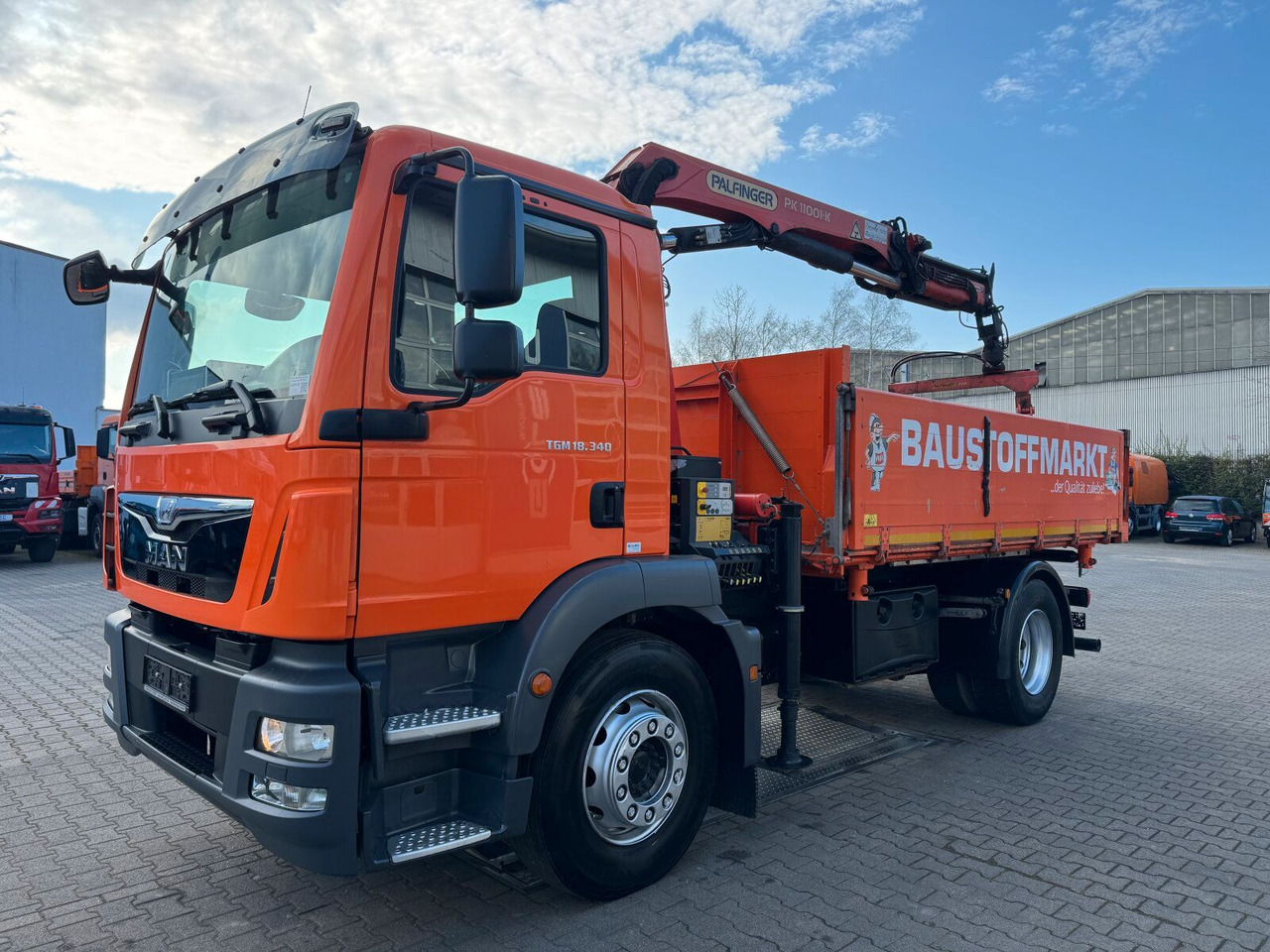 MAN TGM 18.340 4x2 Euro 6 Kipper Kran PK11001.K - Camião grua: foto 2 MAN TGM 18.340 4x2 Euro 6 Kipper Kran PK11001.K - Camião grua: foto 2
