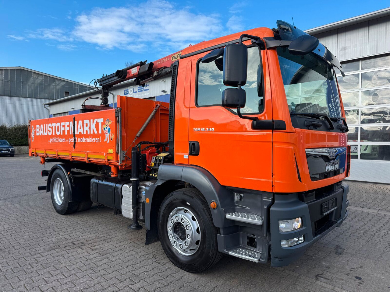 MAN TGM 18.340 4x2 Euro 6 Kipper Kran PK11001.K - Camião grua: foto 1 MAN TGM 18.340 4x2 Euro 6 Kipper Kran PK11001.K - Camião grua: foto 1