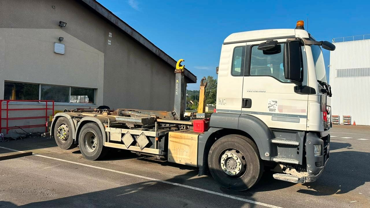 MAN TGS 28.400 6x2-4 Abrollkipper Lift-Lenkachse - Camião polibenne, Camião grua: foto 1 MAN TGS 28.400 6x2-4 Abrollkipper Lift-Lenkachse - Camião polibenne, Camião grua: foto 1