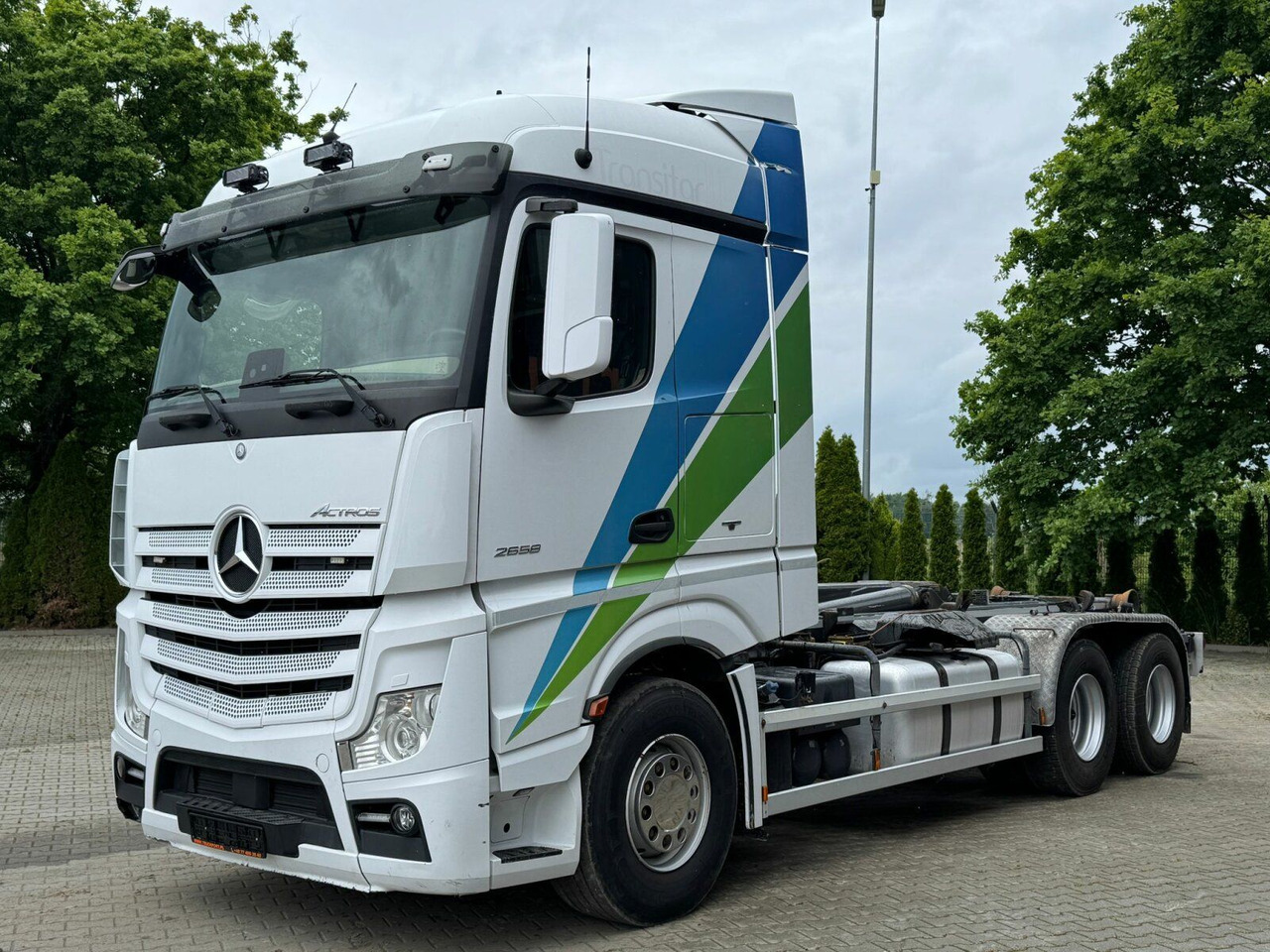 Mercedes-Benz ACTROS 2658 6x2 Abrollkipper MEILLER RK 26.67K - Camião polibenne: foto 2 Mercedes-Benz ACTROS 2658 6x2 Abrollkipper MEILLER RK 26.67K - Camião polibenne: foto 2