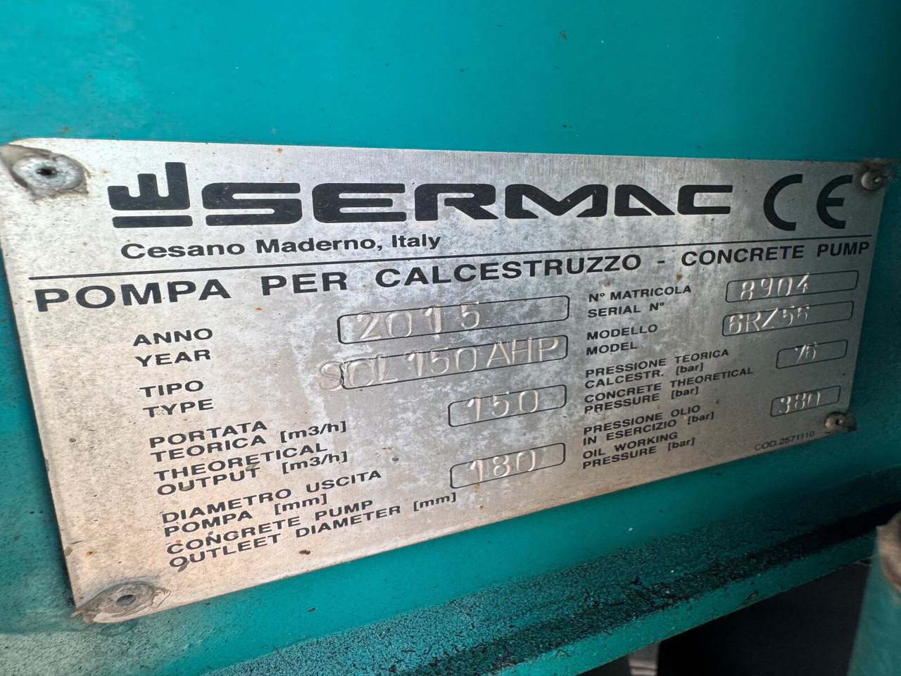 Mercedes-Benz AROCS 5051 10x6 Euro 6 Betonpumpe SERMAC 6RZ56 - Autobomba de betão: foto 3 Mercedes-Benz AROCS 5051 10x6 Euro 6 Betonpumpe SERMAC 6RZ56 - Autobomba de betão: foto 3