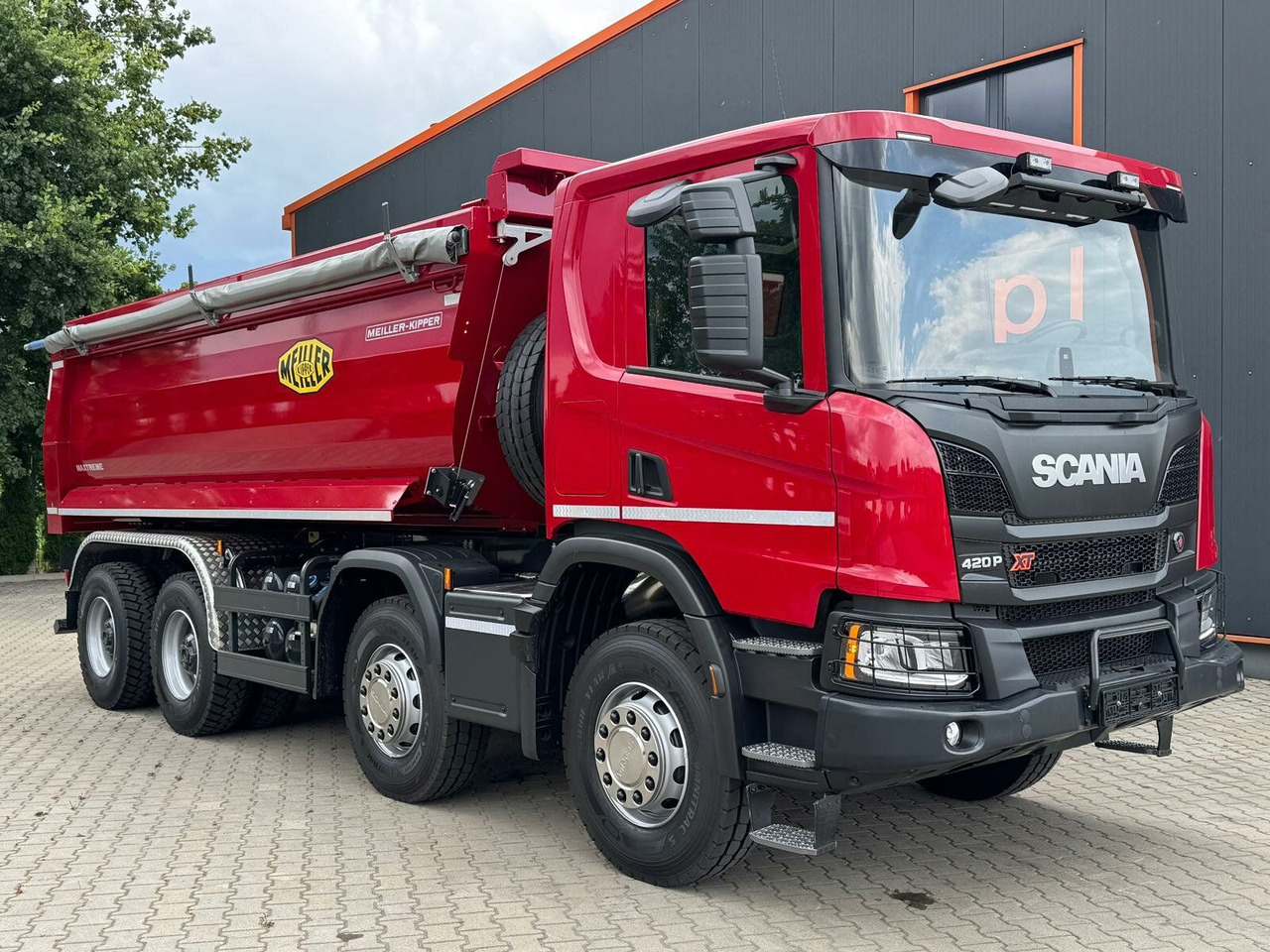 Camião multibenne Scania P 420 8x4 Kipper Meiller Euro 6: foto 1