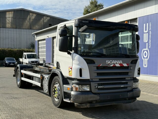 Scania P280 4x2 Abrollkipper Palfinger Knickhaken T15A - Camião polibenne: foto 1 Scania P280 4x2 Abrollkipper Palfinger Knickhaken T15A - Camião polibenne: foto 1