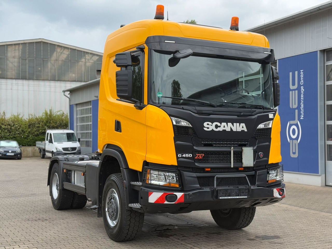 Scania G450 XT 4x4 Euro 6 SZM Kipphydraulik Blatt/ Luft - Tractor: foto 1 Scania G450 XT 4x4 Euro 6 SZM Kipphydraulik Blatt/ Luft - Tractor: foto 1