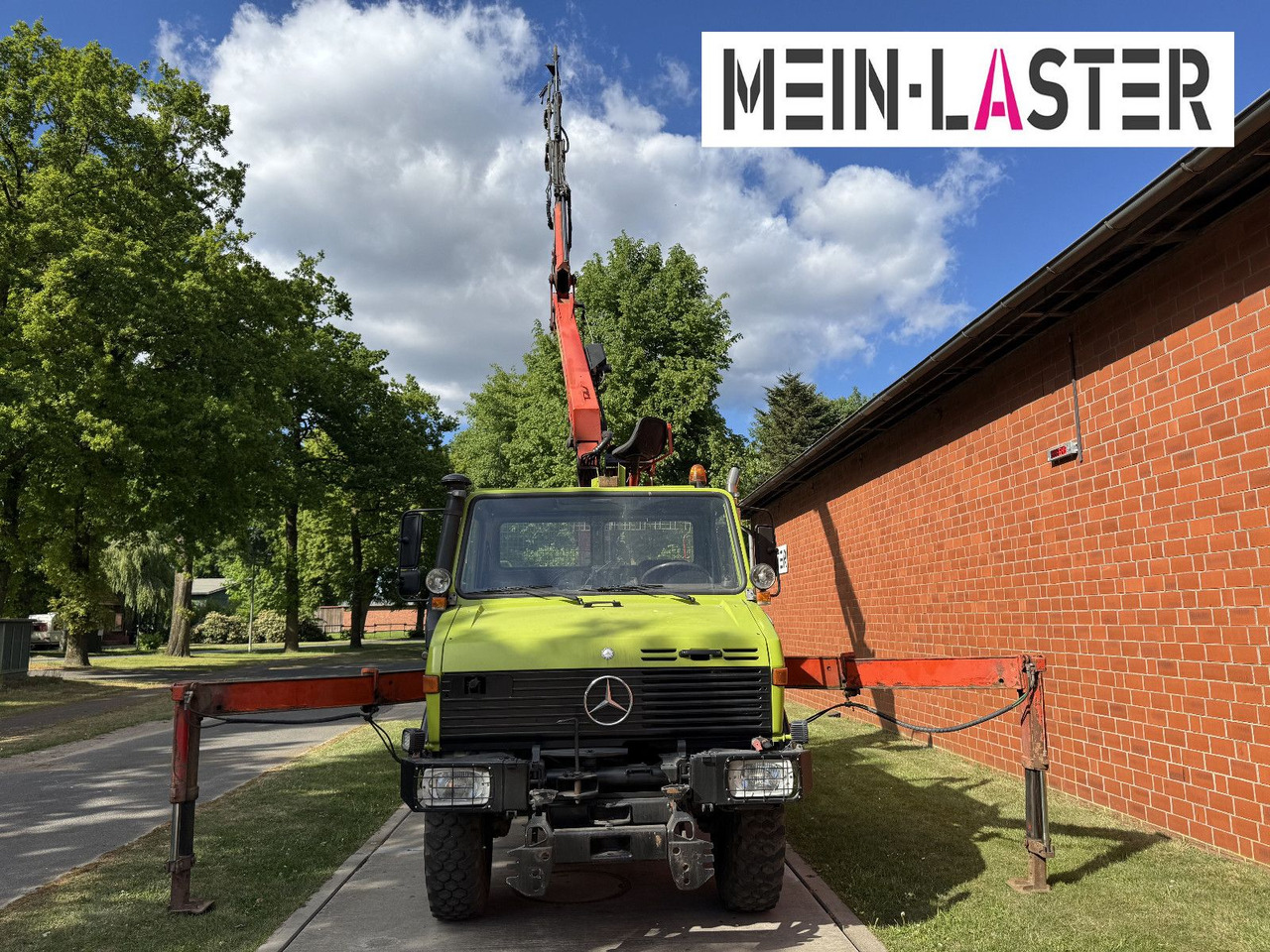 Camião grua Unimog U 1650 PK 10500 Kran 15 m max. 3,9 t Seilwinde: foto 18