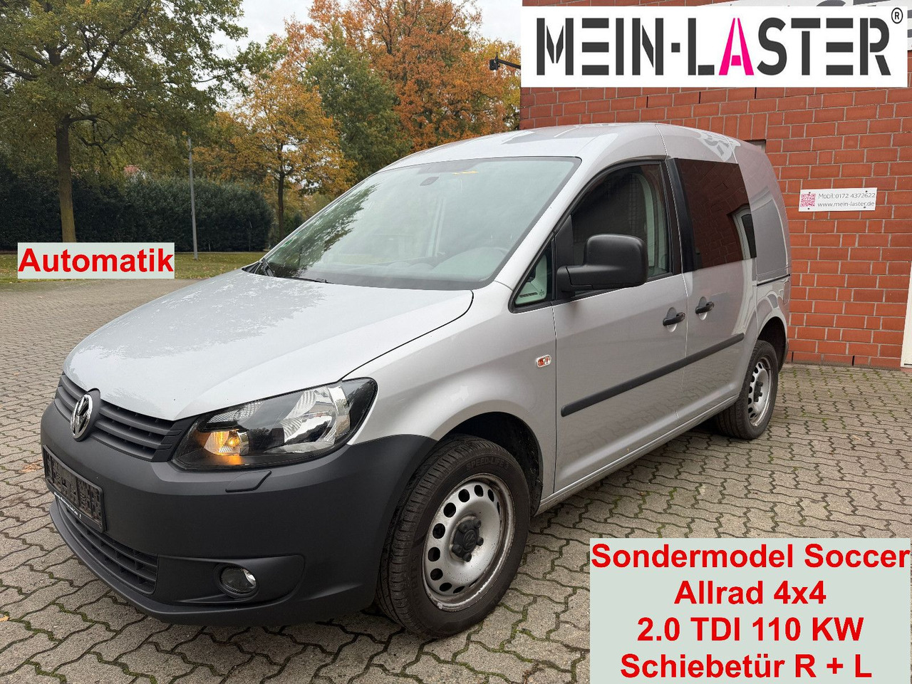 Volkswagen Caddy 2.0 TDI Soccer 4Motion Automatik 1. Hand - Carrinha: foto 1 Volkswagen Caddy 2.0 TDI Soccer 4Motion Automatik 1. Hand - Carrinha: foto 1