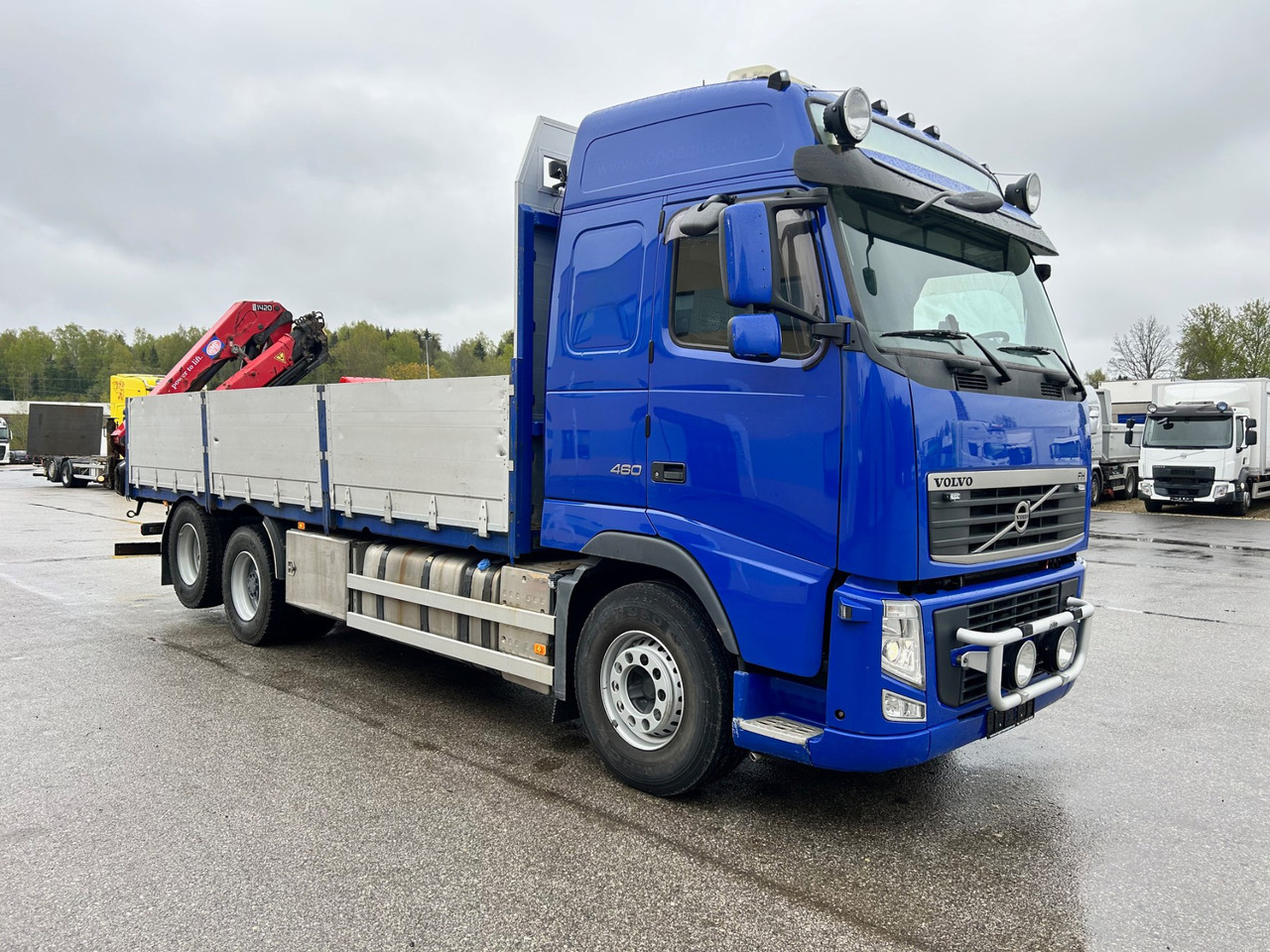 VOLVO FH460 - Camião de caixa aberta/ Plataforma, Camião grua: foto 1 VOLVO FH460 - Camião de caixa aberta/ Plataforma, Camião grua: foto 1
