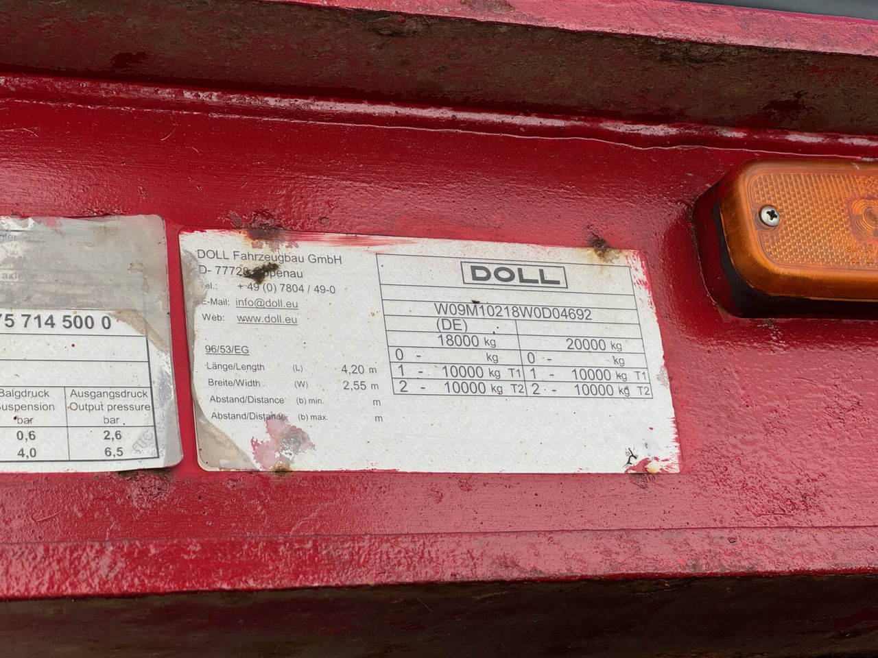 Reboque transporte de madeira Doll M135 Nachläufer M135 Nachläufer: foto 7