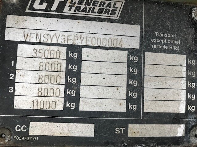 General Trailer SYY3FP SYY3FP Plattformauflieger, Liftachse - Semi-reboque plataforma/ Caixa aberta: foto 3 General Trailer SYY3FP SYY3FP Plattformauflieger, Liftachse - Semi-reboque plataforma/ Caixa aberta: foto 3