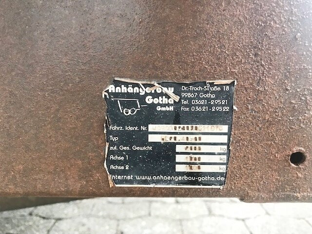 HL 20.40x20 Gotha Anh-Bau HL 20.40x20, Ex- - Reboque plataforma/ Caixa aberta: foto 2 HL 20.40x20 Gotha Anh-Bau HL 20.40x20, Ex- - Reboque plataforma/ Caixa aberta: foto 2