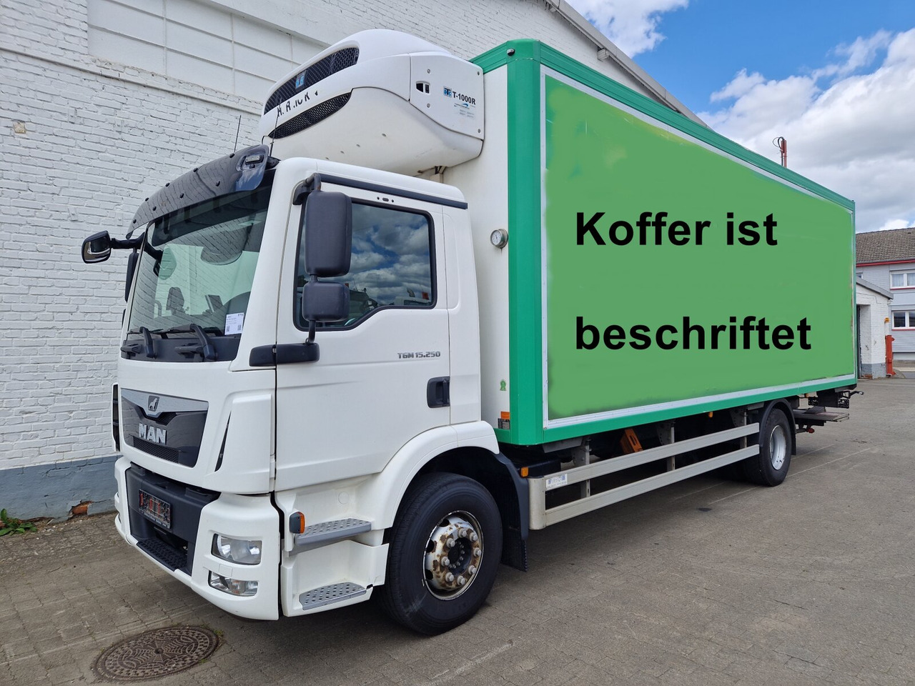 MAN TGM 15.250/340 4X2 BL TGM 15.250/340 4X2 BL, Tiefkühlkoffer, Thermoking, Rolltor, unterfaltbare Dhollandia LBW - Camião frigorífico: foto 1 MAN TGM 15.250/340 4X2 BL TGM 15.250/340 4X2 BL, Tiefkühlkoffer, Thermoking, Rolltor, unterfaltbare Dhollandia LBW - Camião frigorífico: foto 1