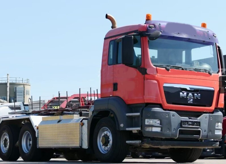 MAN TGS 26.480 6x4H-4 BL TGS 26.480 6x4H-4 BL, Multilift Abroller HydroDrive, Lenk-/Liftachse, Wechselfahrzeug - Camião polibenne: foto 1 MAN TGS 26.480 6x4H-4 BL TGS 26.480 6x4H-4 BL, Multilift Abroller HydroDrive, Lenk-/Liftachse, Wechselfahrzeug - Camião polibenne: foto 1