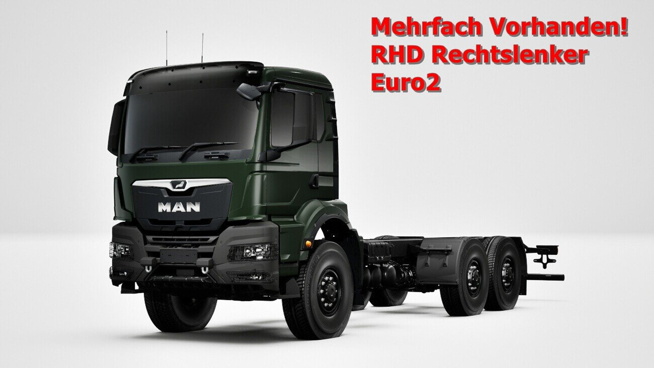 MAN TGS 33.440 6x6 BB CH RHD TGS 33.440 6x6 BB CH RHD, Euro2, Rechtslenker, Einzelbereifung - Camião chassi: foto 1 MAN TGS 33.440 6x6 BB CH RHD TGS 33.440 6x6 BB CH RHD, Euro2, Rechtslenker, Einzelbereifung - Camião chassi: foto 1