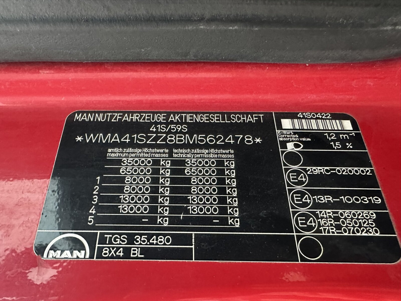 MAN TGS 35.480 8X4 BL TGS 35.400 8x4 BL, Schub-Knick bis 6,5m Container - Camião polibenne: foto 5 MAN TGS 35.480 8X4 BL TGS 35.400 8x4 BL, Schub-Knick bis 6,5m Container - Camião polibenne: foto 5