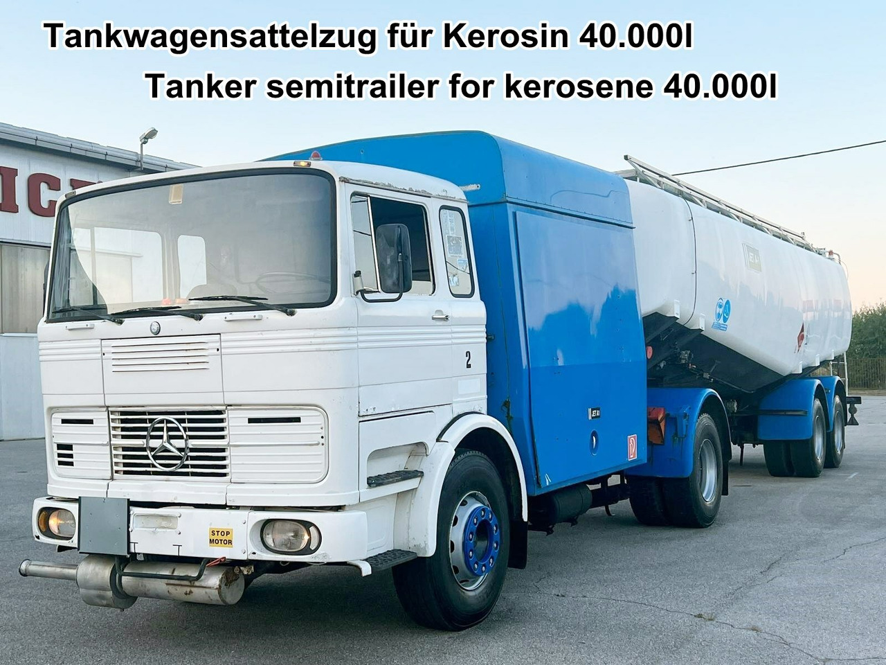 Mercedes-Benz 1923 4x2 Tankwagenzug für Kerosin 40.000l 1923 4x2 Tankwagenzug für Kerosin 40.000l - Caminhão tanque: foto 1 Mercedes-Benz 1923 4x2 Tankwagenzug für Kerosin 40.000l 1923 4x2 Tankwagenzug für Kerosin 40.000l - Caminhão tanque: foto 1