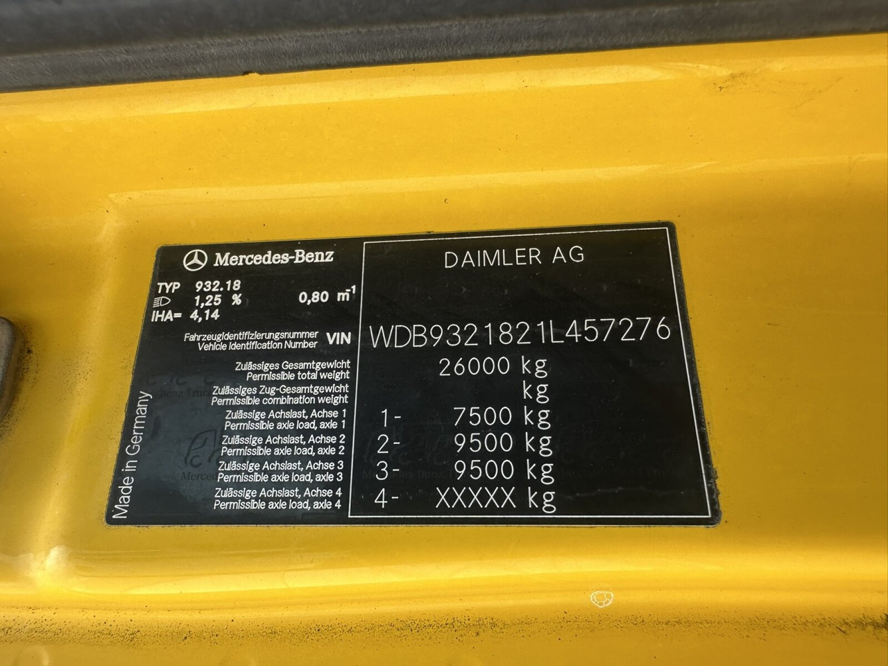 Camião chassi Mercedes-Benz Actros 3348 AK 6x6 Actros 3348 AK 6x6: foto 12