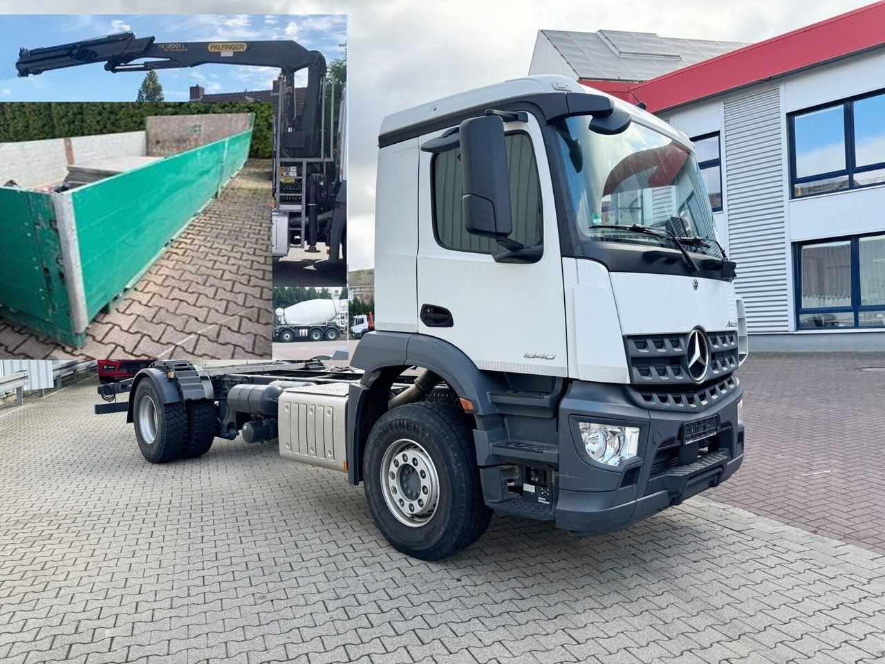 Mercedes-Benz Arocs 1840 L 4x2 Arocs 1840 L 4x2, Kran Palfinger PK12001L, Hochstand - Camião grua: foto 1 Mercedes-Benz Arocs 1840 L 4x2 Arocs 1840 L 4x2, Kran Palfinger PK12001L, Hochstand - Camião grua: foto 1