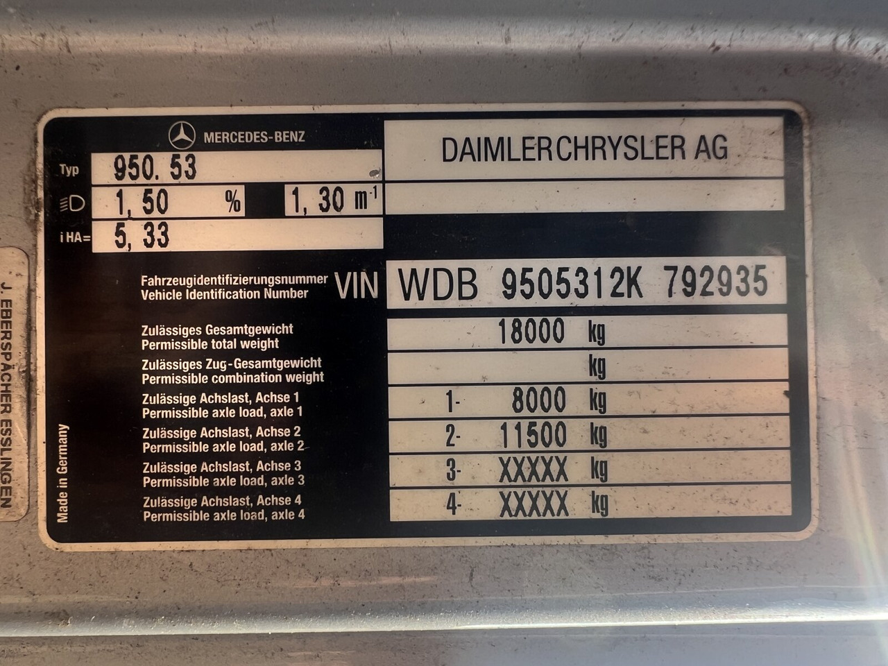 Mercedes-Benz Atego 1828 L 4x2 Atego 1828 L 4x2, Rechtslenker, Winterdienstaustattung - Camião chassi: foto 4 Mercedes-Benz Atego 1828 L 4x2 Atego 1828 L 4x2, Rechtslenker, Winterdienstaustattung - Camião chassi: foto 4