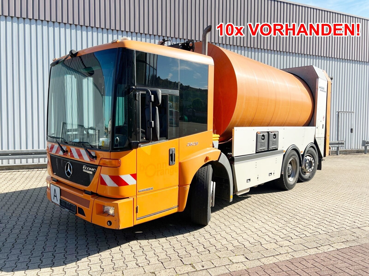 Mercedes-Benz Econic 2629 L/NLA 6x2/4 Econic 2629 L/NLA 6x2/4, EEV, Lenkachse, FAUN Rotopress 519L, Zöller-Schüttung - Caminhão de lixo: foto 1 Mercedes-Benz Econic 2629 L/NLA 6x2/4 Econic 2629 L/NLA 6x2/4, EEV, Lenkachse, FAUN Rotopress 519L, Zöller-Schüttung - Caminhão de lixo: foto 1