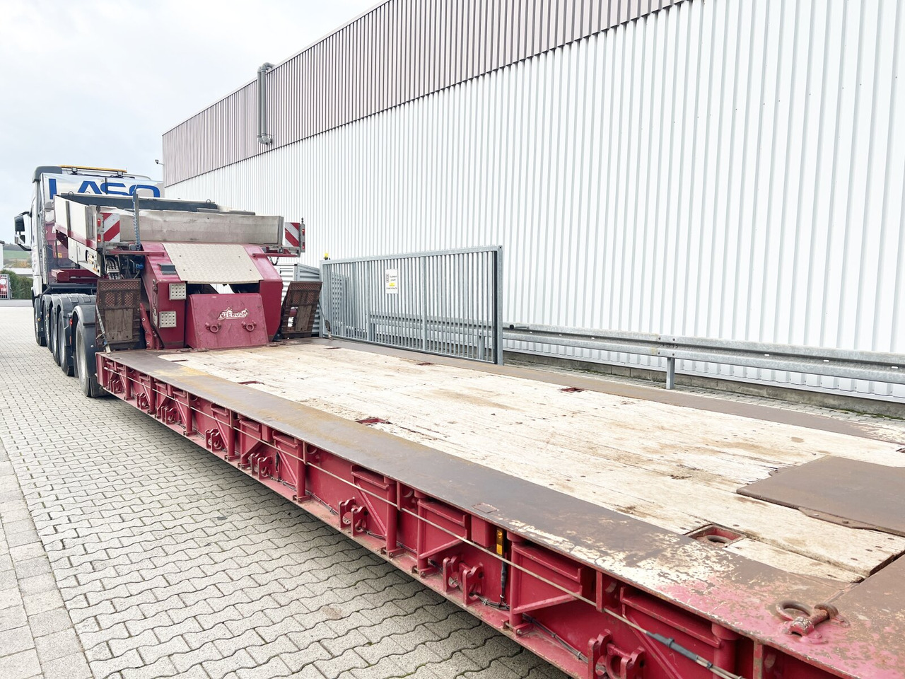 Nooteboom Euro-64-13 Euro-64-13, Jeepdolly, Tiefbett, Verbr. auf 3,2m, hydr. Lenkung - Semi-reboque baixa: foto 4 Nooteboom Euro-64-13 Euro-64-13, Jeepdolly, Tiefbett, Verbr. auf 3,2m, hydr. Lenkung - Semi-reboque baixa: foto 4