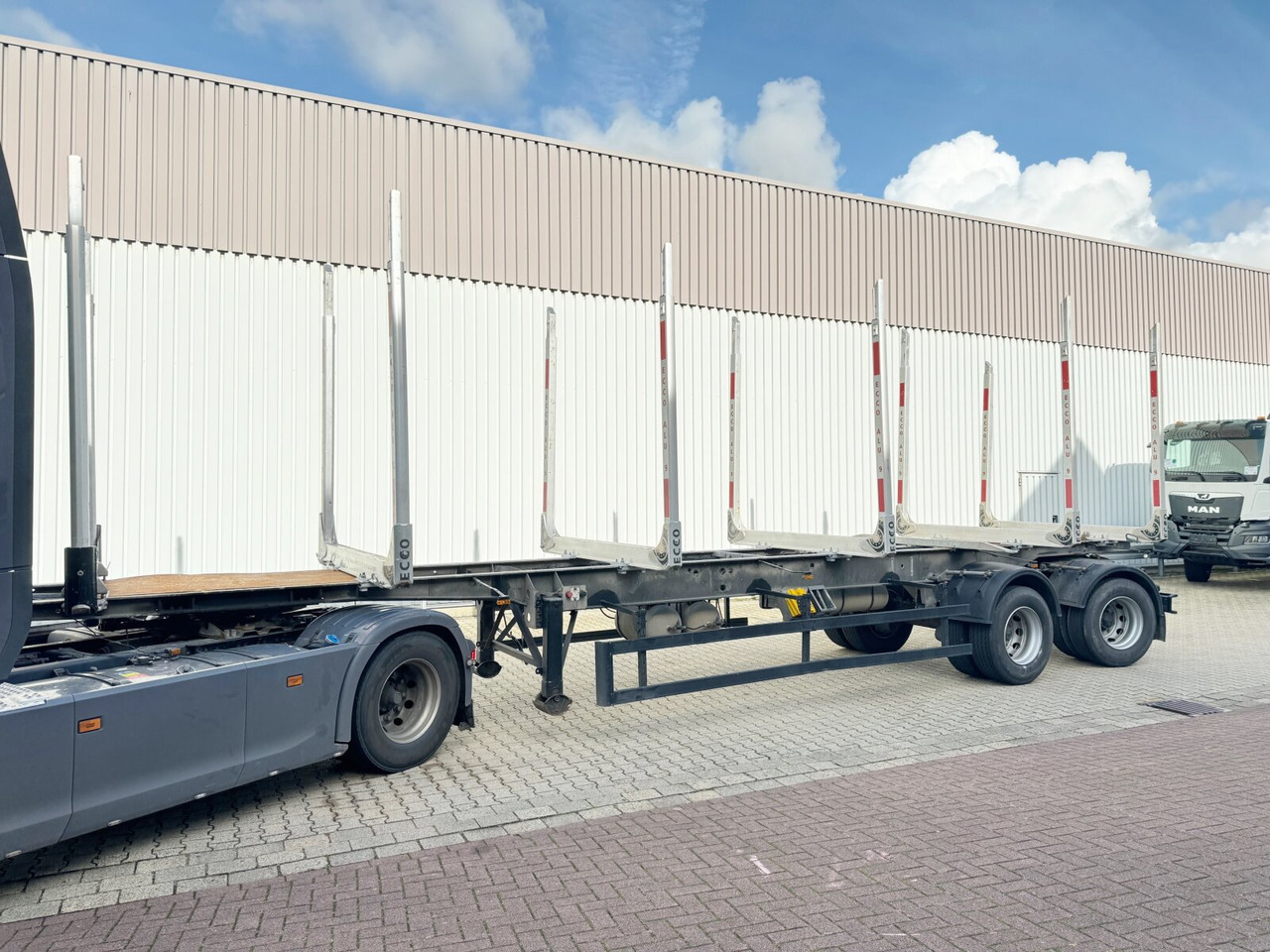 RSK/30IV Holzauflieger ROHR RSK/30IV Holzauflieger, Lenkachse, Verzinkt - Semi-reboque transporte de madeira: foto 1 RSK/30IV Holzauflieger ROHR RSK/30IV Holzauflieger, Lenkachse, Verzinkt - Semi-reboque transporte de madeira: foto 1