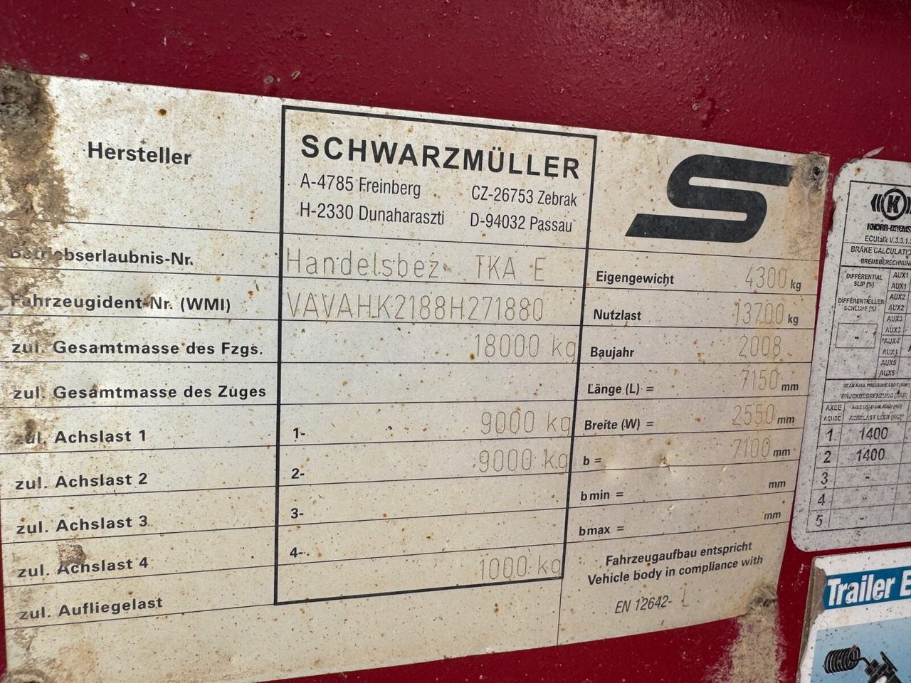 Schwarzmüller TKA-E 18 TKA-E 18, Alu-Bordwände ca. 11m³ - Reboque: foto 3 Schwarzmüller TKA-E 18 TKA-E 18, Alu-Bordwände ca. 11m³ - Reboque: foto 3